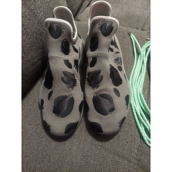 US 16 Pharrell Williams x adidas NMD Hu Animal Print Grey/ Black RARE Mens Shoes - Picture 2 of 15